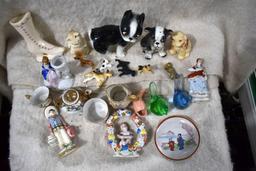 Fenton Hen On The Nest, Porcelain Dogs, Porcelain Hen On The Nest and Other porcelain Items