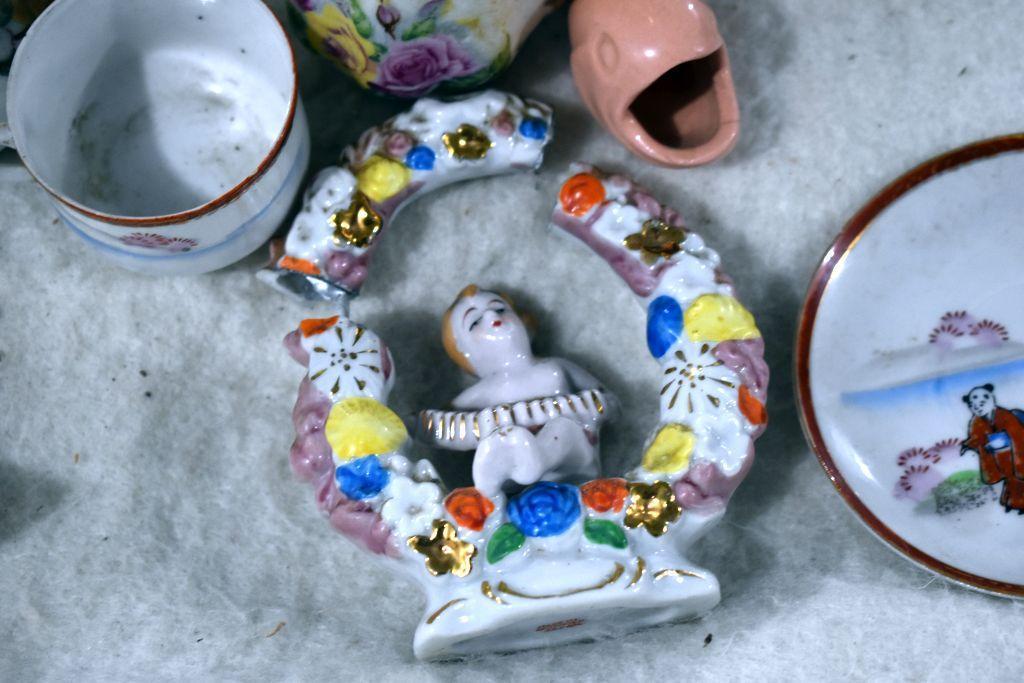 Fenton Hen On The Nest, Porcelain Dogs, Porcelain Hen On The Nest and Other porcelain Items