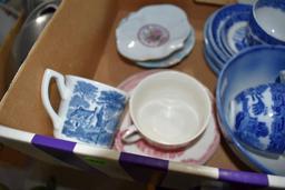 Creamers And Sugar, Cups And Saucers