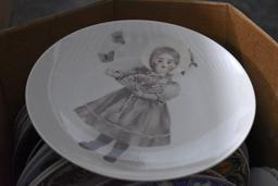 Large Assortment Of Porcelain Plates, Doll Plates