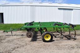 John Deere 714 Disk Chisel Plow, 9 Shank, 12', Buster Bar, Depth Control, SN: X001835