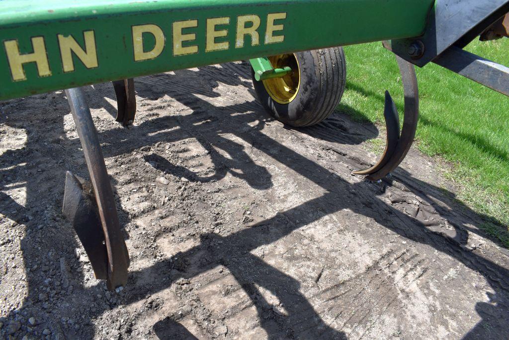 John Deere 714 Disk Chisel Plow, 9 Shank, 12', Buster Bar, Depth Control, SN: X001835