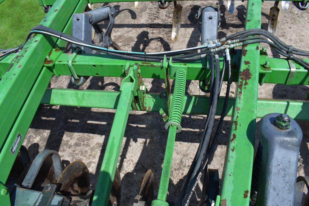 John Deere 714 Disk Chisel Plow, 9 Shank, 12', Buster Bar, Depth Control, SN: X001835