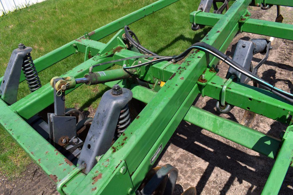 John Deere 714 Disk Chisel Plow, 9 Shank, 12', Buster Bar, Depth Control, SN: X001835