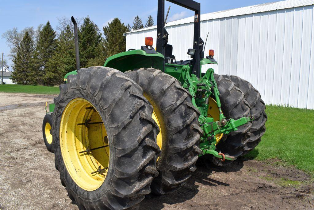 2002 John Deere 7405 2WD Open Station ROPS Tractor, 2171 Actual 2nd Owner Hours, 16 Speed