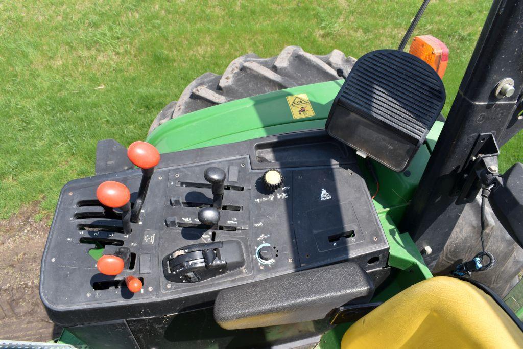2002 John Deere 7405 2WD Open Station ROPS Tractor, 2171 Actual 2nd Owner Hours, 16 Speed