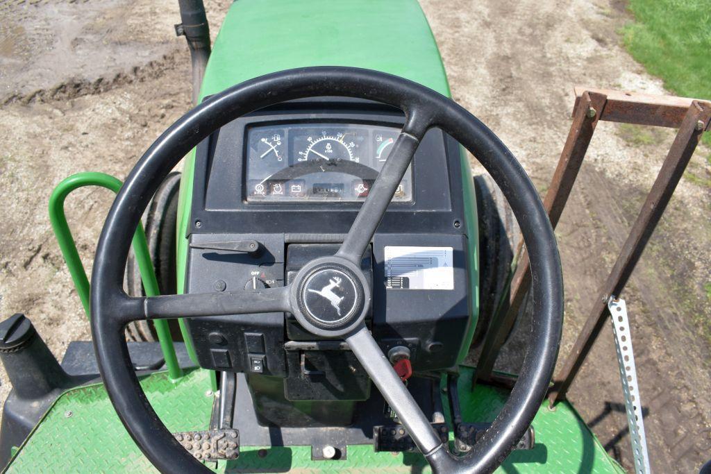 2002 John Deere 7405 2WD Open Station ROPS Tractor, 2171 Actual 2nd Owner Hours, 16 Speed