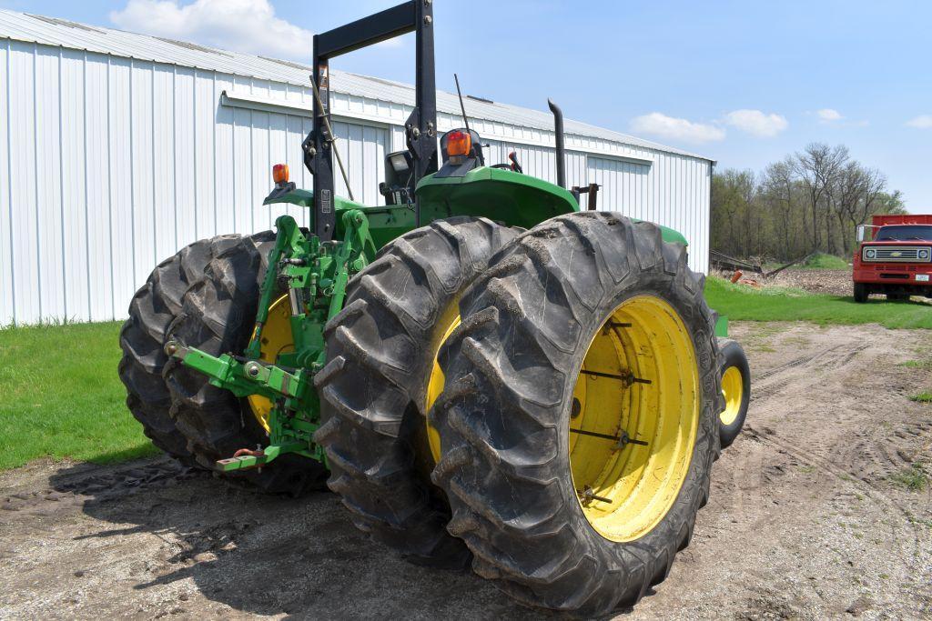 2002 John Deere 7405 2WD Open Station ROPS Tractor, 2171 Actual 2nd Owner Hours, 16 Speed