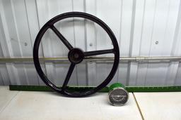 John Deere N.O.S 70 Gas Tack and John Deere Steering Wheel