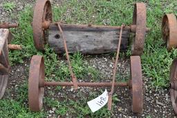 2 Sets Steel Wheels on Axles