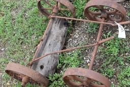 2 Sets Steel Wheels on Axles