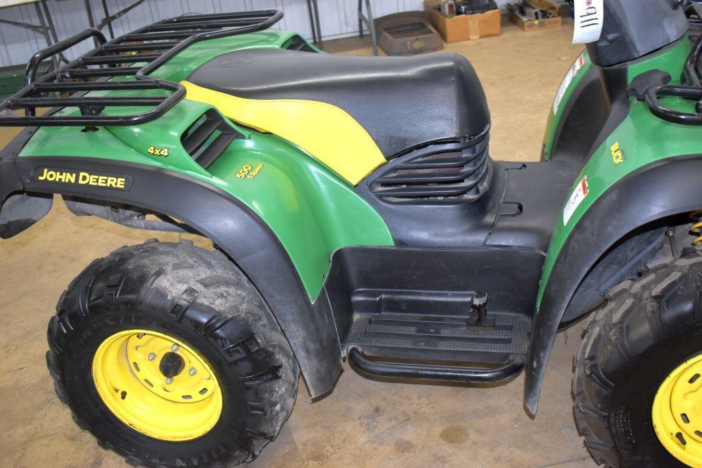 2006 John Deere Buck 5 Speed Auto Shift, 1386 Hours, 4x4, 500 Rotax, Motor Is Free, Will Run