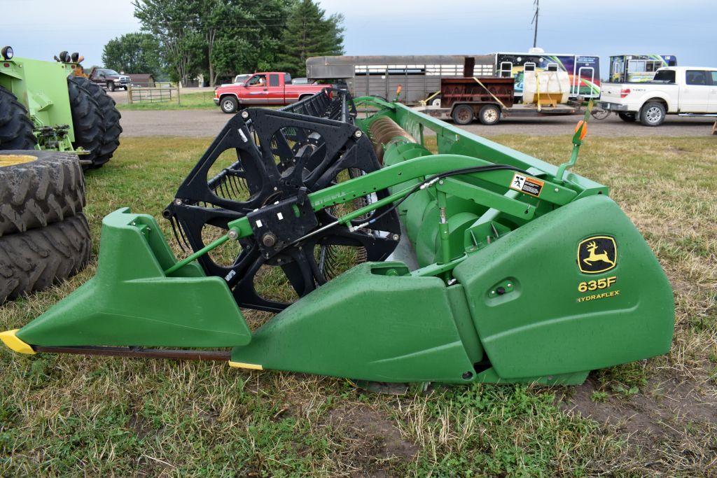 John Deere 635F HydraFlex Bean Head, 35', Single