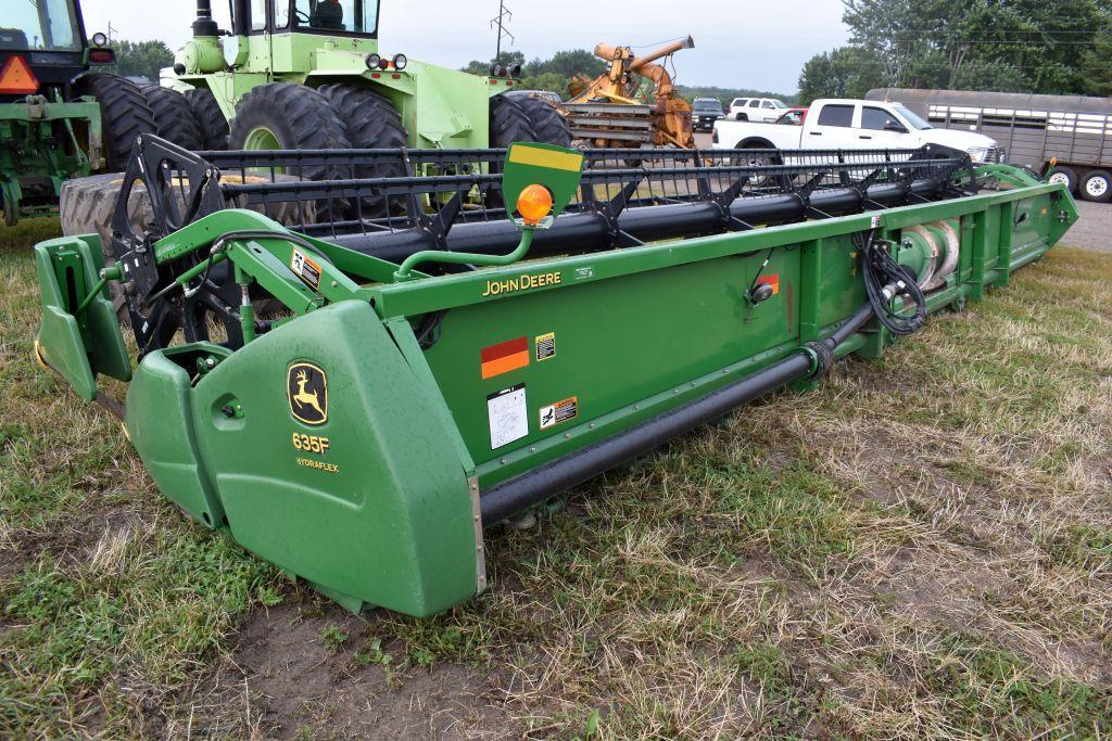 John Deere 635F HydraFlex Bean Head, 35', Single