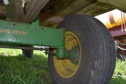 Flatbed 16' Hay Rack on John Deere 8 Ton Running