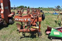 White 588 Plow, 5x18's, 3pt., In-Furrow, Coulters
