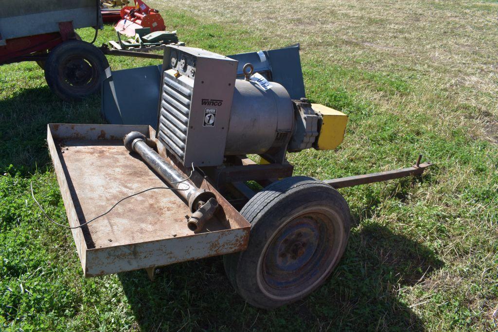 Winco 35KW Portable Generator, 540PTO, On Cart, S