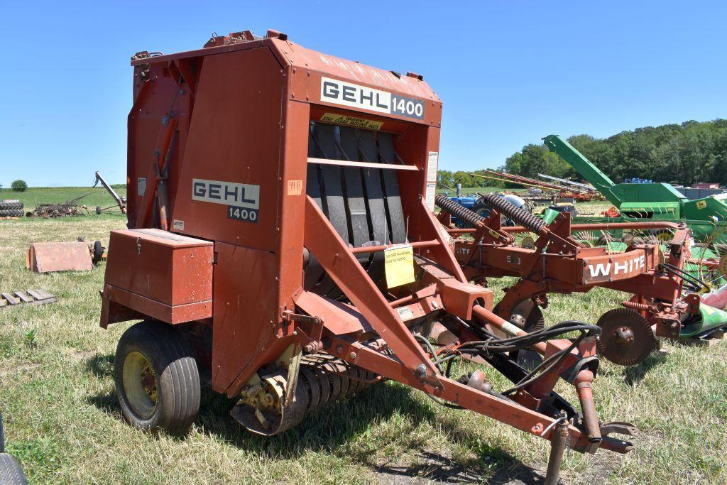 Gehl 1400 Round Baler, Twine Tie, 540PTO