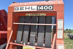 Gehl 1400 Round Baler, Twine Tie, 540PTO