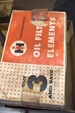 International oil filter elements in original boxes, boxes are in poor shape