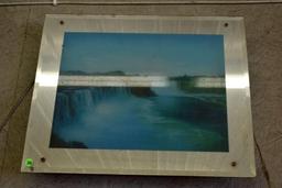 Light up picture of water falls