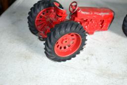 (2) IH Toy Tractors, (1) Farmall Toy Tractor, Missing Parts