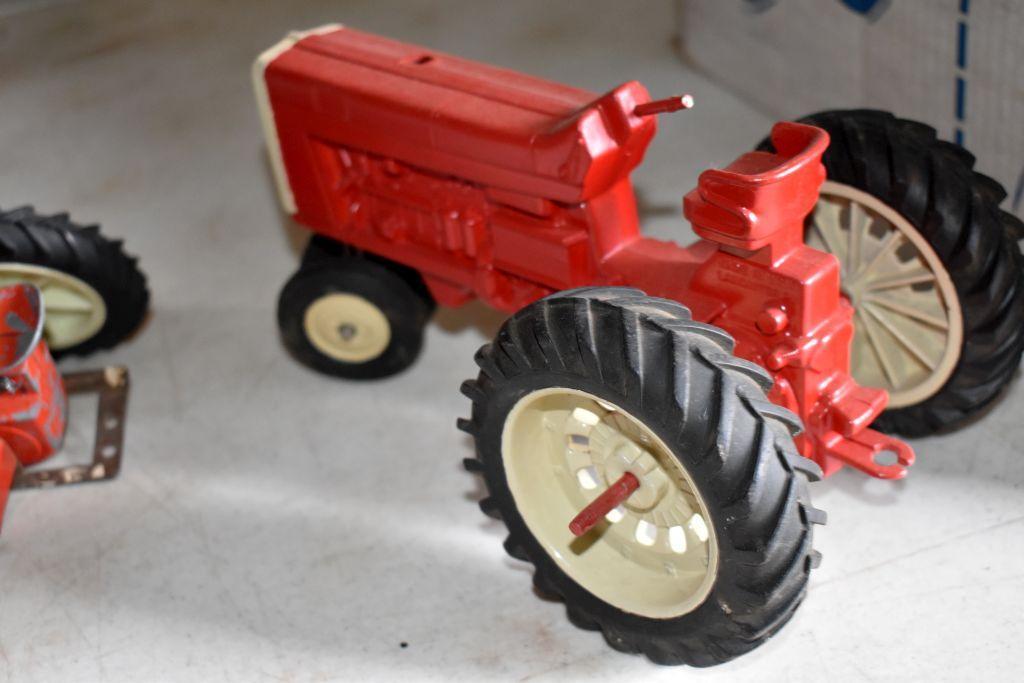 (2) IH Toy Tractors, (1) Farmall Toy Tractor, Missing Parts