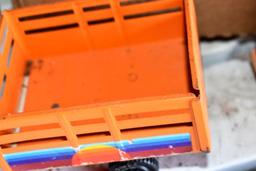Hubley Trailer, Tonka Trailer, Buddy L Coca Cola Semi Tractor, Buddy l Stable trailer