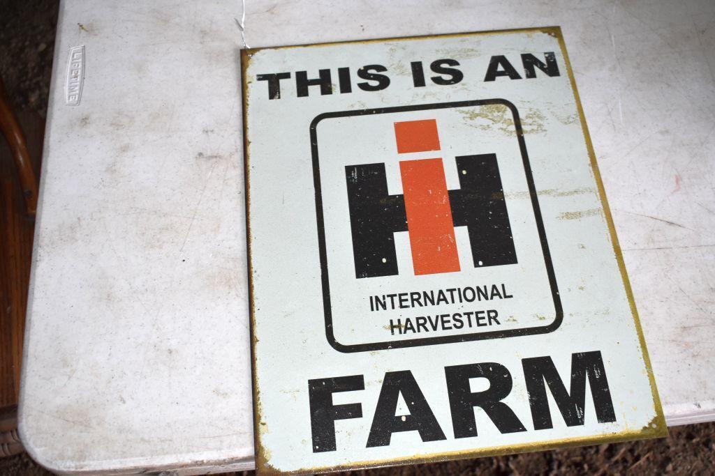 IH Farmall Tin Sign, 16'' x 12''