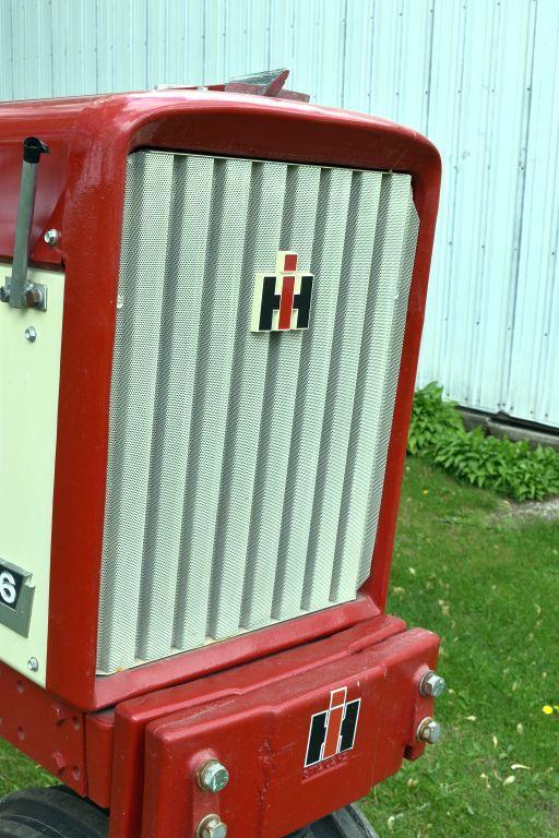 McCormick Farmall 656 Gas, Restored, NF, two slab starter weights, custom steps, fast hitch