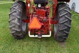 McCormick Farmall 656 Gas, Restored, NF, two slab starter weights, custom steps, fast hitch