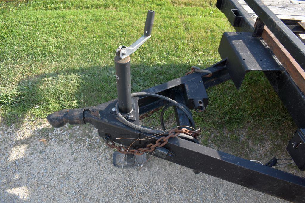 2000 PJ Trailer, 18' With 2' Dove Tail, 3500lb Tandem Axle, 83" Wide, Elec. Brakes, Stake Pocket