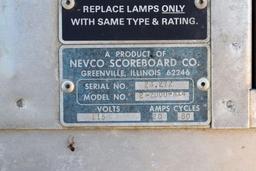 Score Board With Control Panel