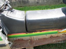 1978 John Deere Trailfire Snowmobile, 440cc, No Gauges, 2 Cycle, Engine Free, VIN:J44FH103997M