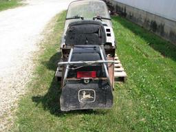 1978 John Deere Trailfire Snowmobile, 440cc, No Gauges, 2 Cycle, Engine Free, VIN:J44FH103997M