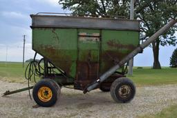 Huskee Model 225 Gravity Box with Hyd. Drive Auger on John Deere 1065 Running Gear