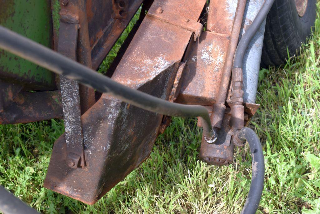 Huskee Model 225 Gravity Box with Hyd. Drive Auger on John Deere 1065 Running Gear