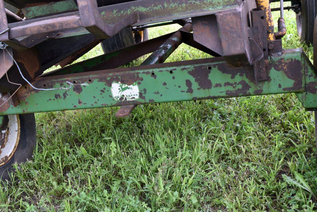 Huskee Model 225 Gravity Box with Hyd. Drive Auger on John Deere 1065 Running Gear