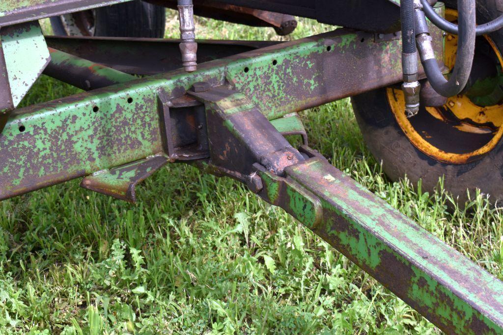 Huskee Model 225 Gravity Box with Hyd. Drive Auger on John Deere 1065 Running Gear