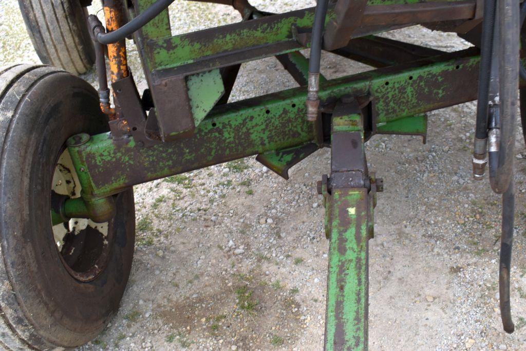 Huskee Model 225 Gravity Box with Hyd. Drive Auger on John Deere 1065 Running Gear