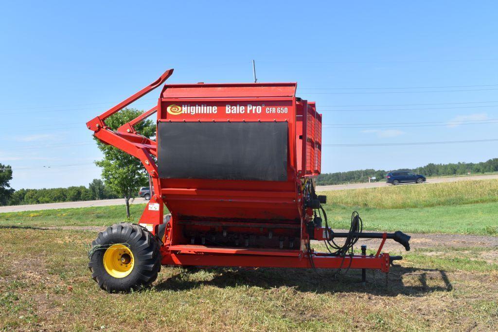 Highline Model CFR 650 Bale Chopper, Bale Pro, 1000 PTO, Light Kit, SN: CFR6500198