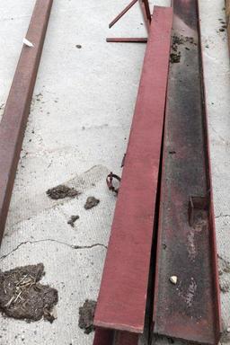 (1) 8' I Beam, (1) 13' I Beam, Metal Ladder