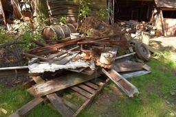 Scrap Iron Pile next to silo, buyer has 10 days to remove