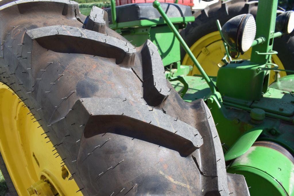 John Deere B Tractor, NF, New Tires