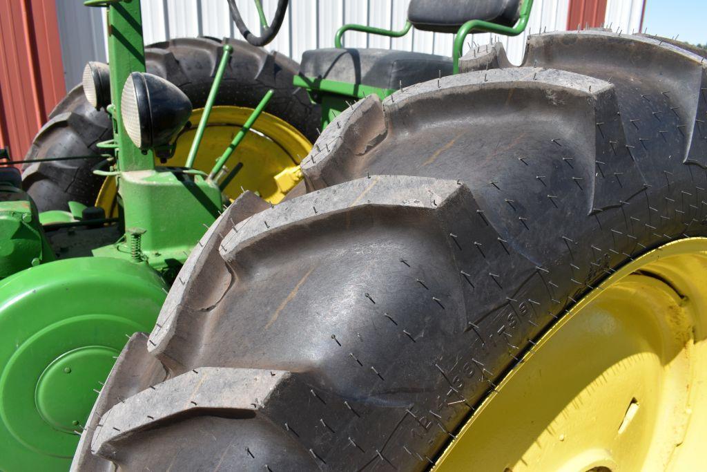 John Deere B Tractor, NF, New Tires