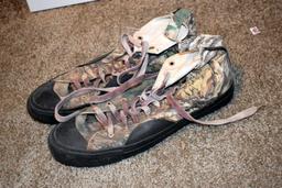 Ranger Sz 12 Insulated Boots, Weather Rite Sz 11 Camo Shoes, Guide Dry Slip On shoes