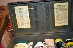 Gun Cleaning Supplies in US Army Labeled Box