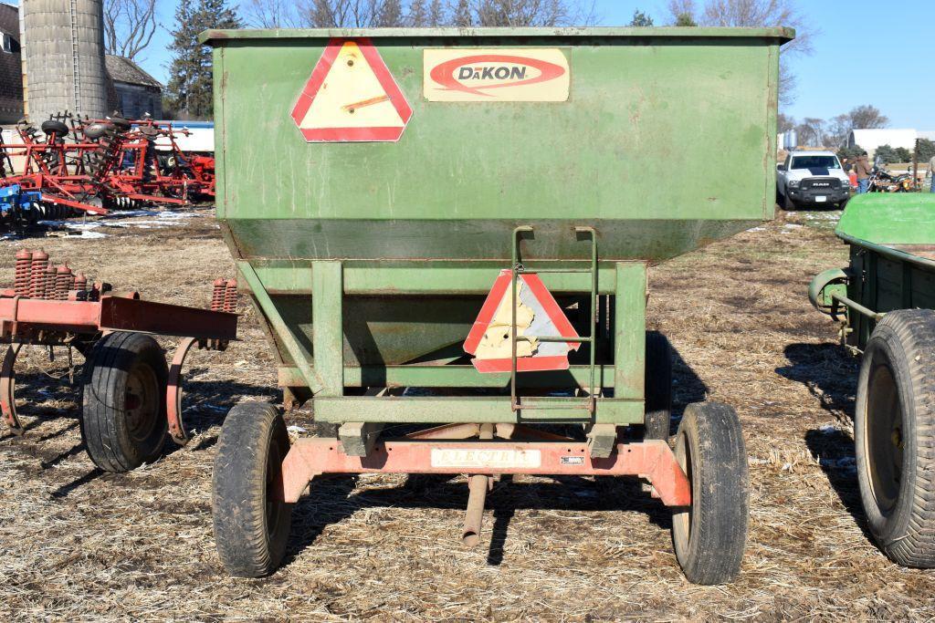Dakon 150 Bushel Gravity Box with Electric 6 Ton Running Gear