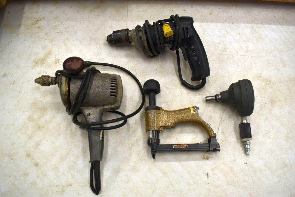Palm Nailer, Dunlap Polisher/Sander, Porter Cable Corded Drill