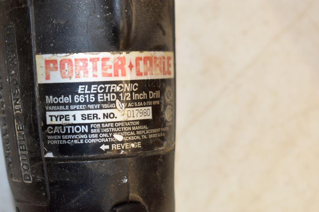 Palm Nailer, Dunlap Polisher/Sander, Porter Cable Corded Drill